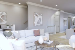 PLAN 4 - Warm Package - Living / Dining / Kitchen